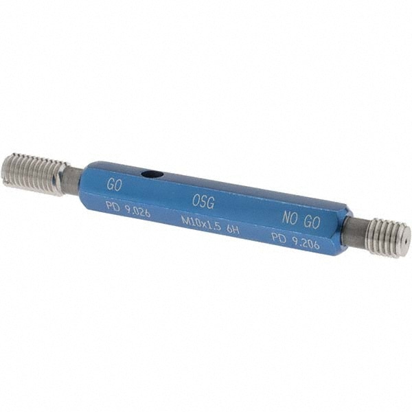 OSG 1500201200 Plug Thread Gage: M10x1.5 Thread, 6H Class, Double End, Go & No Go 