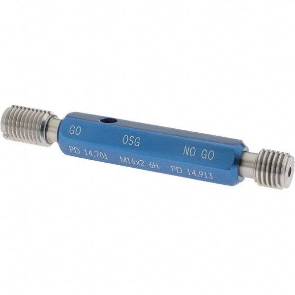 OSG - Plug Thread Gage: M16x2.0 Thread, 6H Class, Double End, Go & No