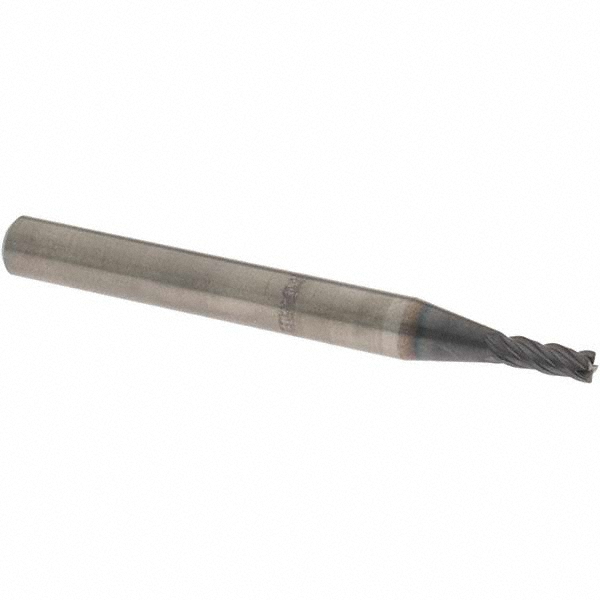 OSG HP434-1181 Corner Radius End Mill: 0.1181" Dia, 0.315" LOC, 0.0079" Radius, 4 Flutes, Solid Carbide Image