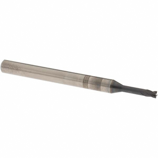 OSG HP411-1250 Square End Mill: 1/8 Dia, 3/16 LOC, 1/4 Shank Dia, 3 OAL, 4 Flutes, Solid Carbide Image