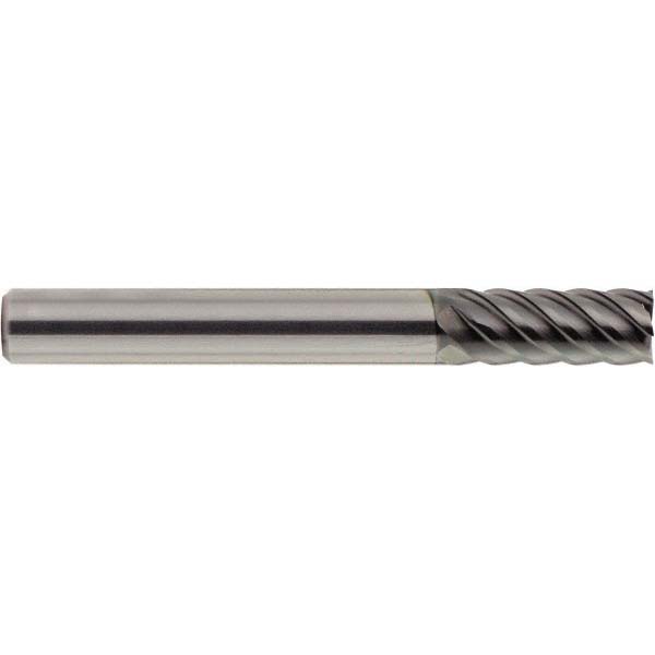 Square End Mill: 10.00 mm Dia, 22.00 mm LOC, 6 Flute, Solid Carbide - 70.00 mm OAL, 10.00 mm Shank Dia, 45 deg Helix, WXS Finish, Single End, Series 9140