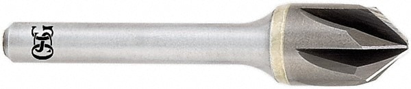 OSG 706-2500-060 1/4" Head Diam, 1/4" Shank Diam, Multi Flute 60° Solid Carbide Countersink Image