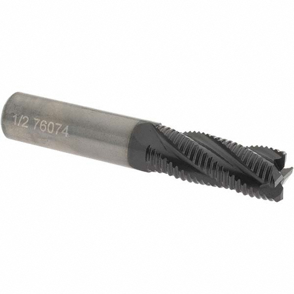 OSG HP400-5000 1/2" Diam, 1-1/4" LOC, 4 Flute Solid Carbide Roughing Square End Mill Image