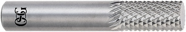 Diamond Pattern Router Bit: 0.375" Dia, 1" LOC, 3/8" Shank Dia, Drill Point