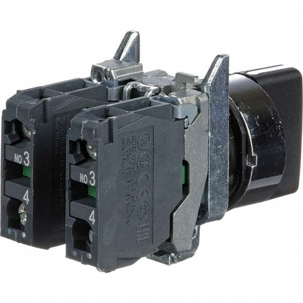 Square D 0.87 Inch Mount Hole, 3 Position, Knob Operated, Selector