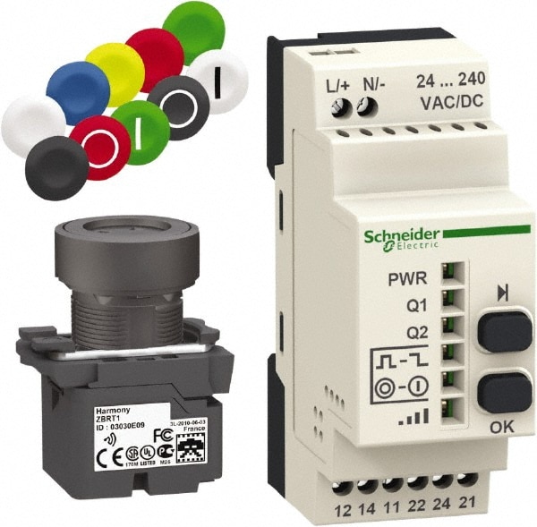 Square D XB5RFA02 Maintained (MA) and Momentary (MO), Wireless Pushbutton System with Programmable Receiver Image