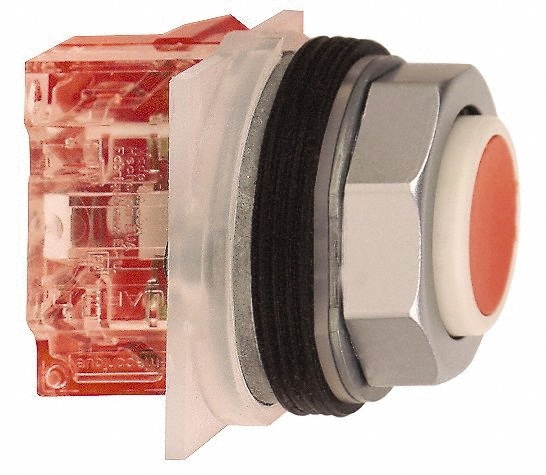 Square D 9001KR3UH13 Push-Button Switch: 1.18" Mounting Hole Dia, Momentary (MO) Image