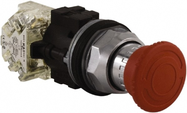 Square D 9001KR16H13 Push-Button Switch: 1.18" Mounting Hole Dia, Maintained (MA) Image