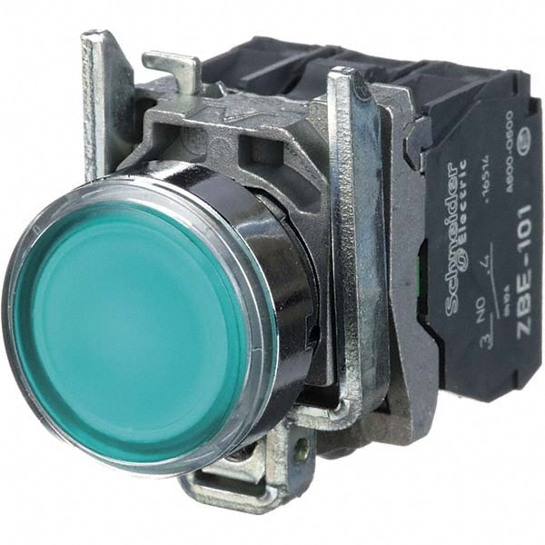 Square D XB4BW33B5 Push-Button Switch: 0.87" Mounting Hole Dia, Momentary (MO) Image