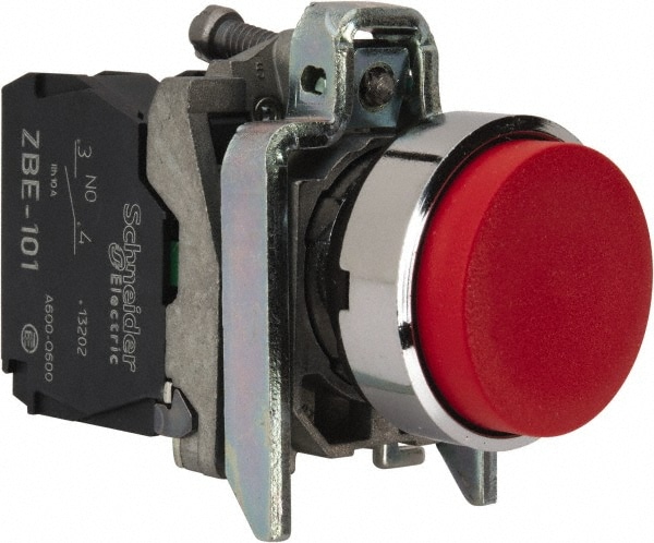 Square D XB4BL45 Push-Button Switch: 22 mm Mounting Hole Dia, Momentary (MO) Image