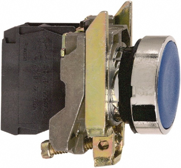 Square D XB4BA61 Push-Button Switch: 0.87" Mounting Hole Dia, Momentary (MO) Image