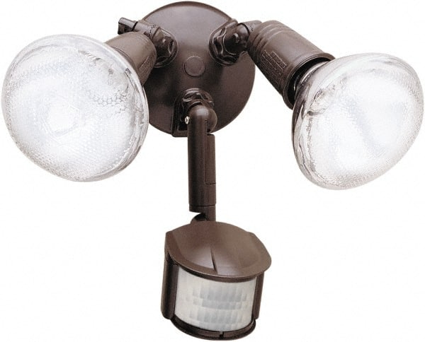 Cooper Lighting MS185 2 Head, 70 Ft. Detection, 180° Angle, PAR Lamp Motion Sensing Light Fixture 