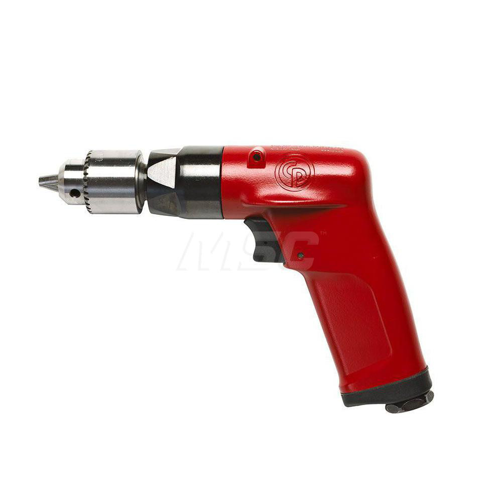 Air Drill: 1/4" Keyed Chuck - Pistol Grip, 2,400 RPM, 0.5 hp