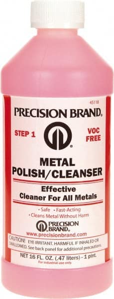 Precision Brand 45106 1 Pint Bottle Metal Polish and Cleanser 