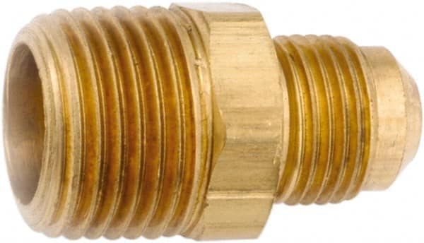 Parker - Brass Flared Tube Female Flare to Male Pipe: 3/8″ Tube OD, 1/4-18  Thread, 45 ° Flared Angle - 62251038 - MSC Industrial Supply