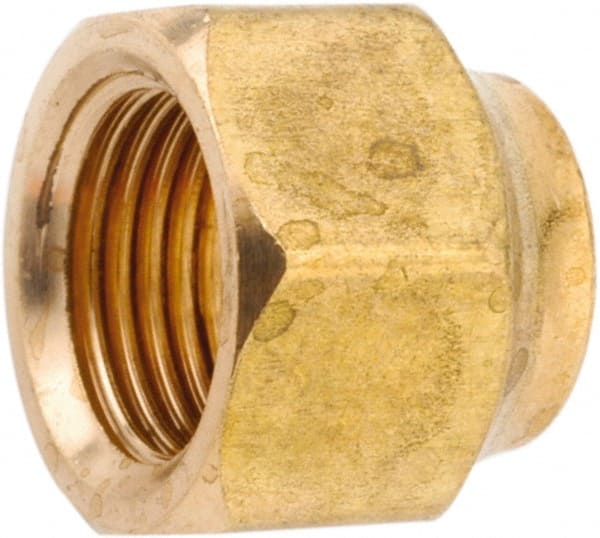 ANDERSON METALS - Lead Free Brass Flared Tube Nut: 1/4″ Tube OD, 45 ° Flared  Angle - 55505556 - MSC Industrial Supply