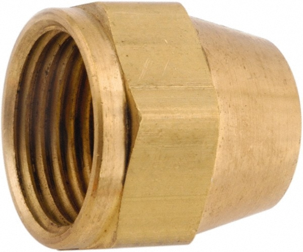 ANDERSON METALS - Lead Free Brass Flared Tube Nut: 5/8″ Tube OD, 45 °  Flared Angle - 55505572 - MSC Industrial Supply