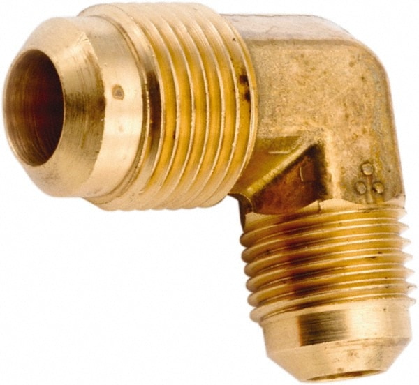 Lead Free Brass Flared Tube Union: 1/2 x 3/8" Tube OD, 45 ° Flared Angle