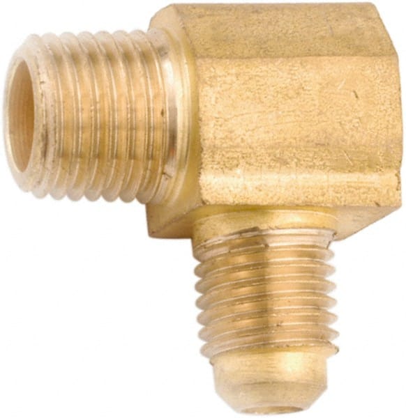 ANDERSON METALS 754049-1208 Lead Free Brass Flared Tube Male Elbow: 3/4" Tube OD, 1/2 Thread, 45 ° Flared Angle 