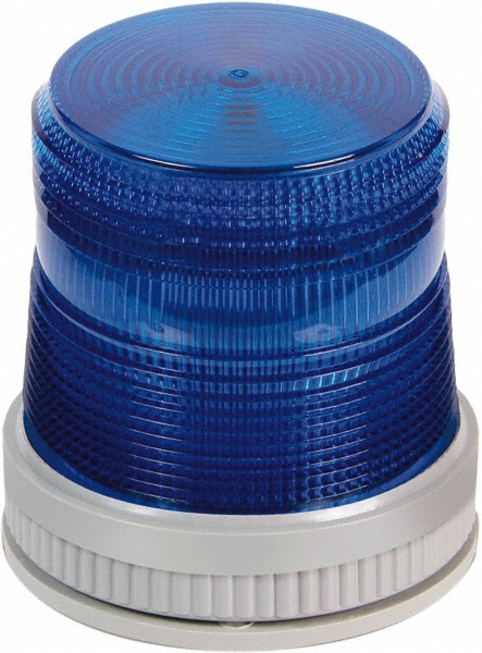 Flashing & Steady Light: Blue, Panel, Pipe & Wall Mount, 120VAC - NEMA 4X