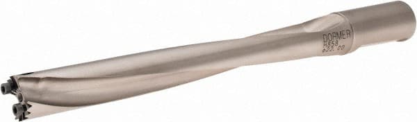 DORMER 5988821 Replaceable Tip Drill: 21.83 to 22.7 mm Drill Dia, 25 mm Weldon Flat Shank 