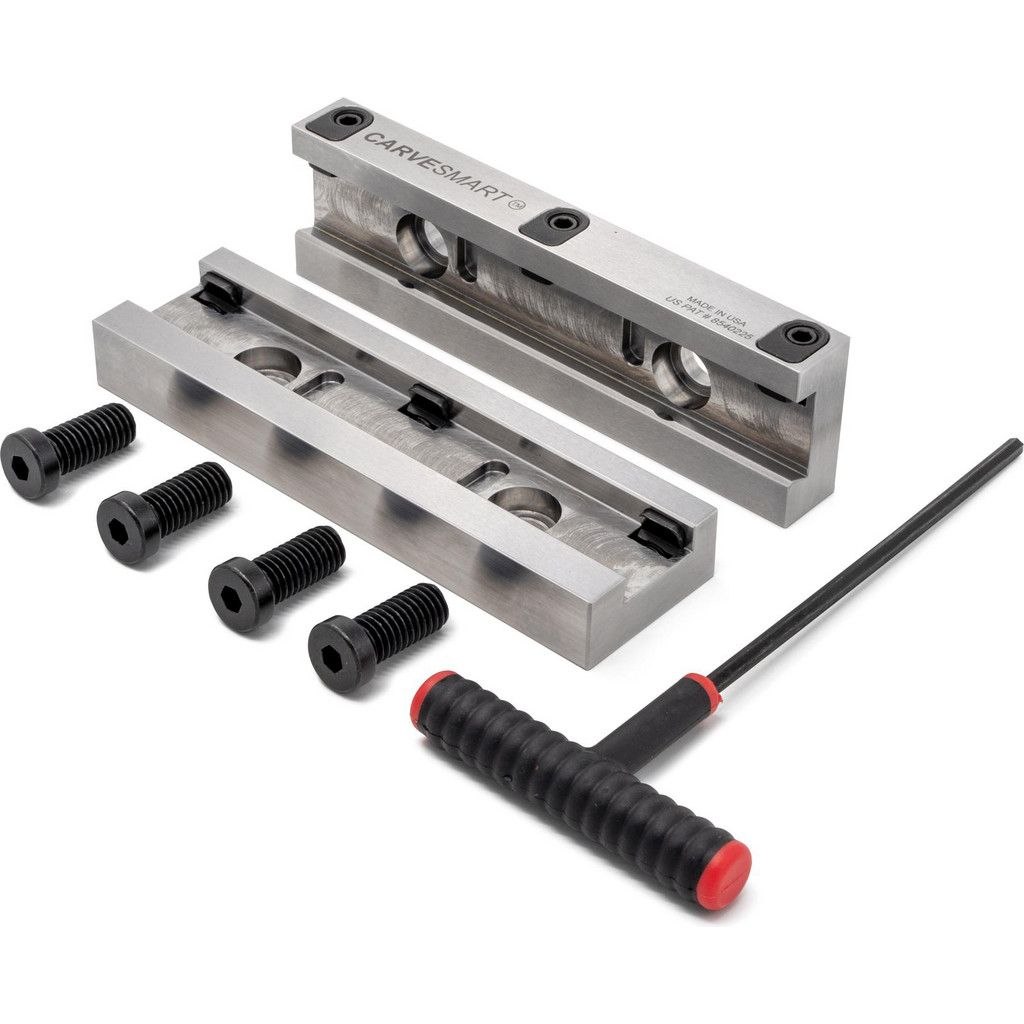 BEP 8 X 2 X 1.5 Aluminum Machined Soft Jaws – For 6” Kurt Vises, Flat/No Step, 1 Pack