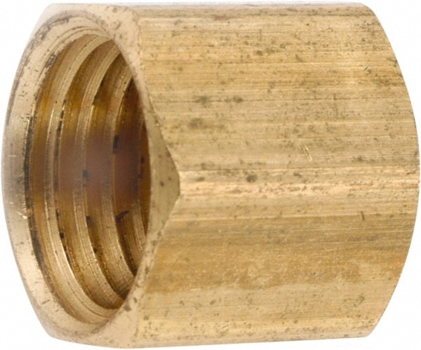 Industrial Pipe End Cap: 1/2-14 Female Thread, FNPT