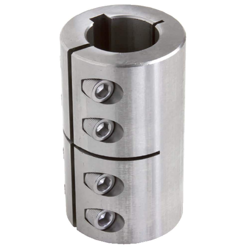 Climax Metal Products ISCC-037-037SKW 3/8" Inside x 7/8" Outside Diam, One Piece Split Clamping Collar with Keyway 