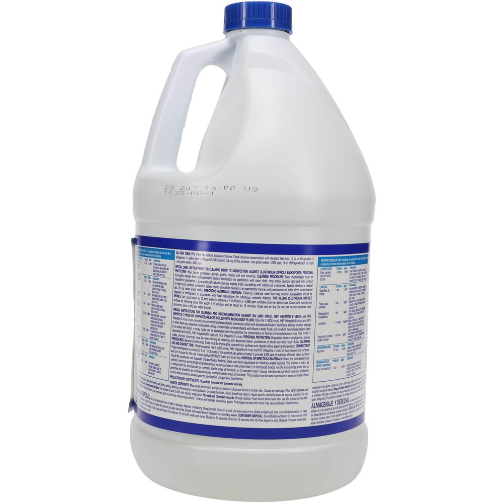 KIK Custom 101 Regular Bleach, Liquid, 128 fl oz (4 quart), 1 Bottle,  Clear, KIK11006755042