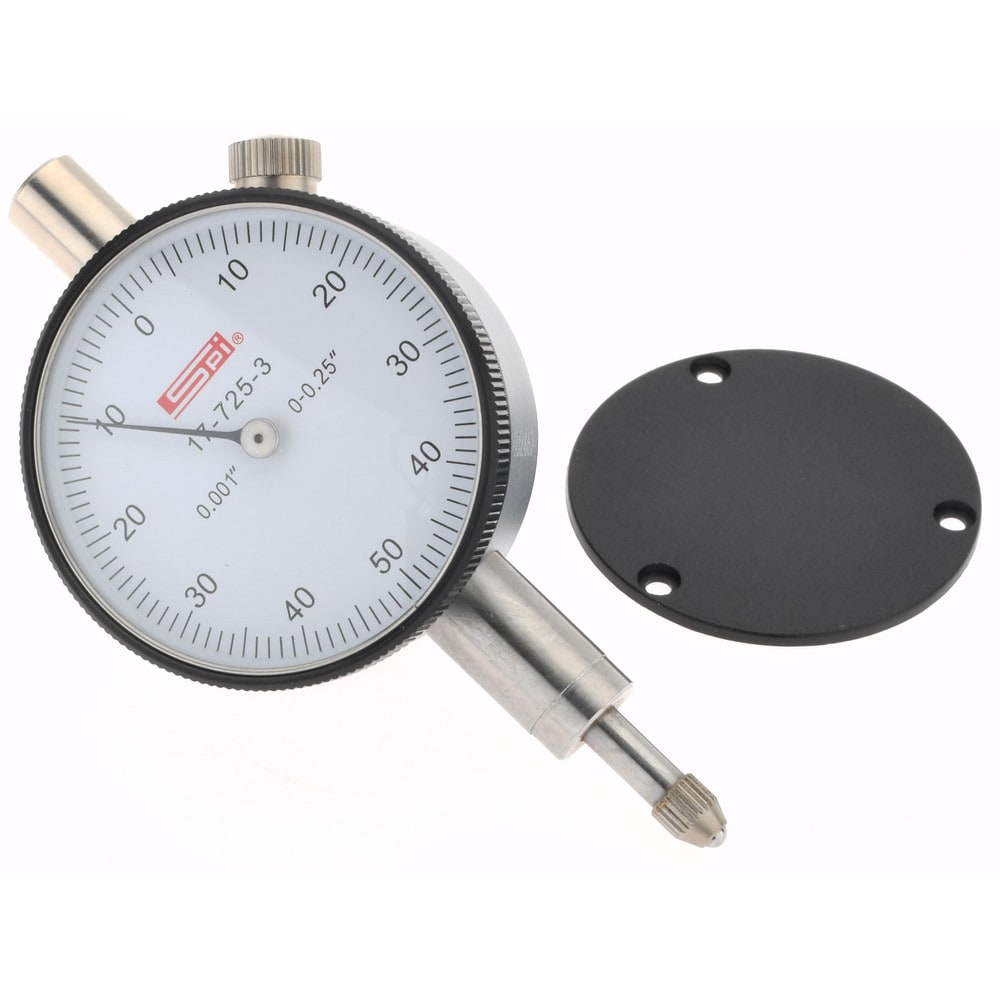 SPI CMS160726050 Dial Drop Indicator: 0.25" Range, 0-50-0 Dial Reading, 0.001" Graduation Image