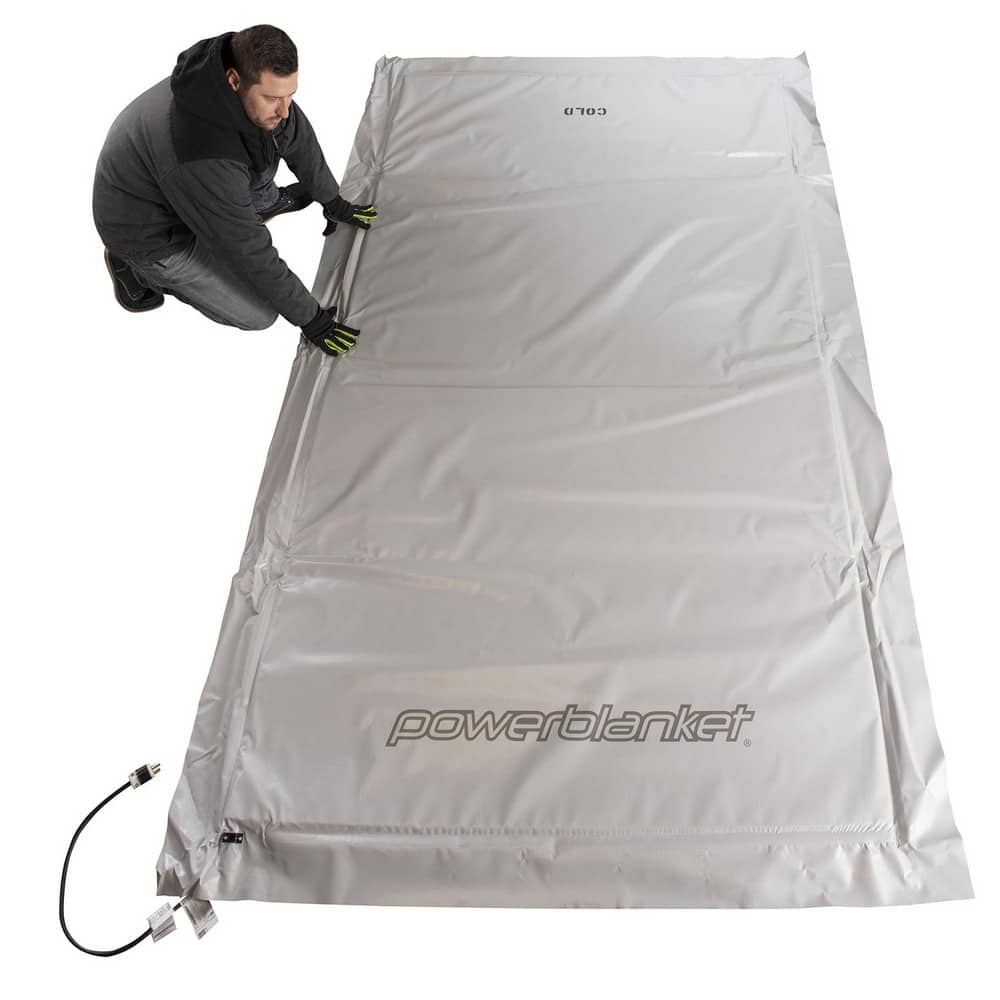 120 Long x 36 Wide, Flat, PVC, Electrically Heated Concrete Curing Blanket
