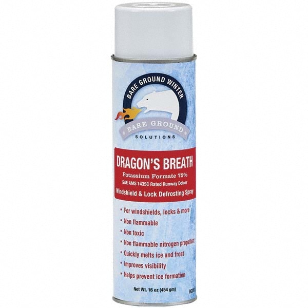 Ice & Snow Melter & De-Icer: Potassium Formate, Aerosol, 16 oz Can