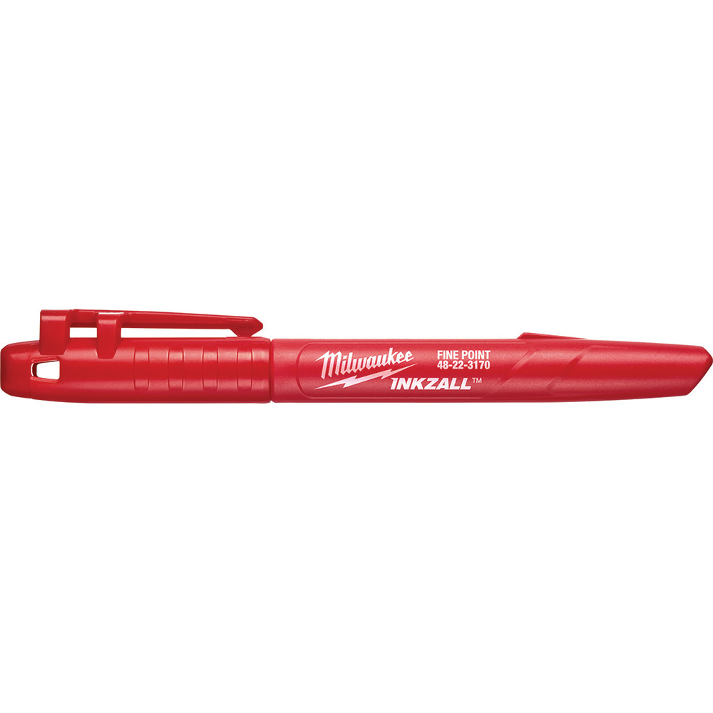 Milwaukee Inkzall Fine Point Jobsite Marker Black (Pack of 4 Milwaukee Inkzall Fine Point Jobsite Marker Black (Pack of 4