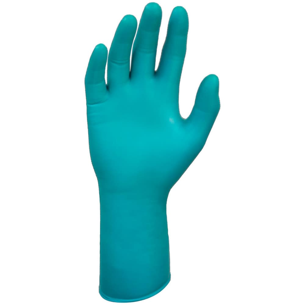 Series Microflex Disposable Gloves: Size 9, 7.9 mil, Uncoated-Coated Nitrile, Industrial Grade, Unpowdered