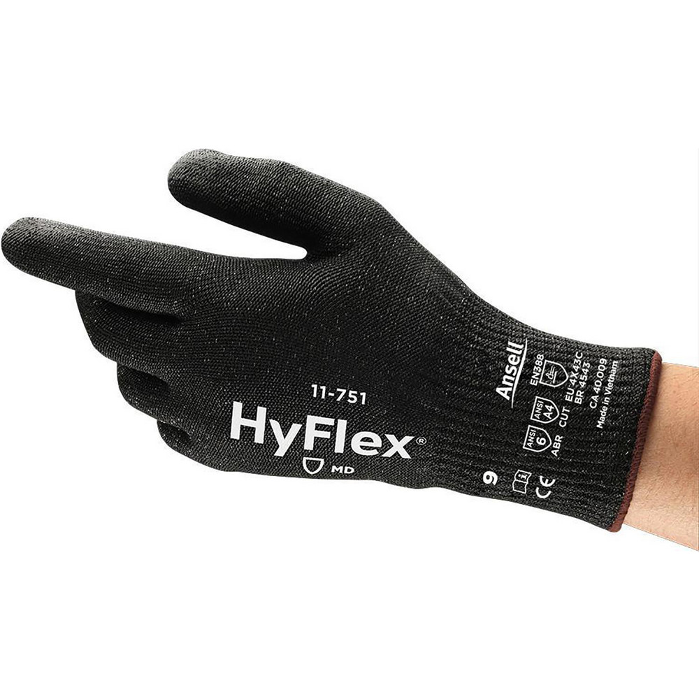 Cut-Resistant Gloves: Size 2X-Large, ANSI Cut A4, ANSI Puncture 2, Polyurethane, Series 11-751