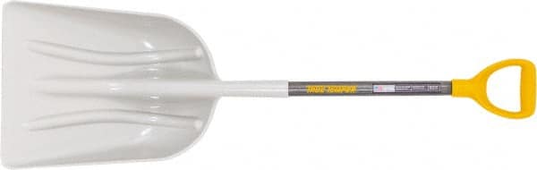 AMES TRUE TEMPER 2604300 Scooping Shovel: Plastic, Square, 18.5" Blade Length 