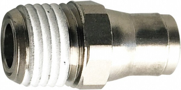 Push-To-Connect Tube to Male & Tube to Male NPT Tube Fitting: 1/2" Thread, 3/8" OD
