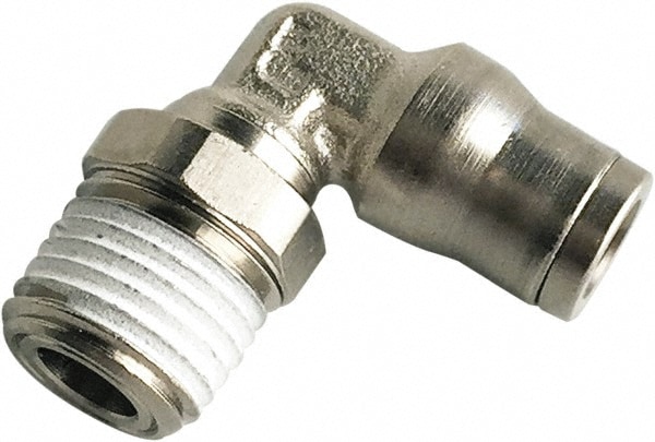 Push-To-Connect Tube to Male & Tube to Male NPT Tube Fitting: 1/4" Thread, 1/4" OD