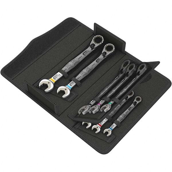 Wera 5020093001 Combination Wrench Set: 8 Pc, 1/2" 11/16" 3/4" 3/8" 5/16" 5/8" 7/16" & 9/16" Wrench, Inch 