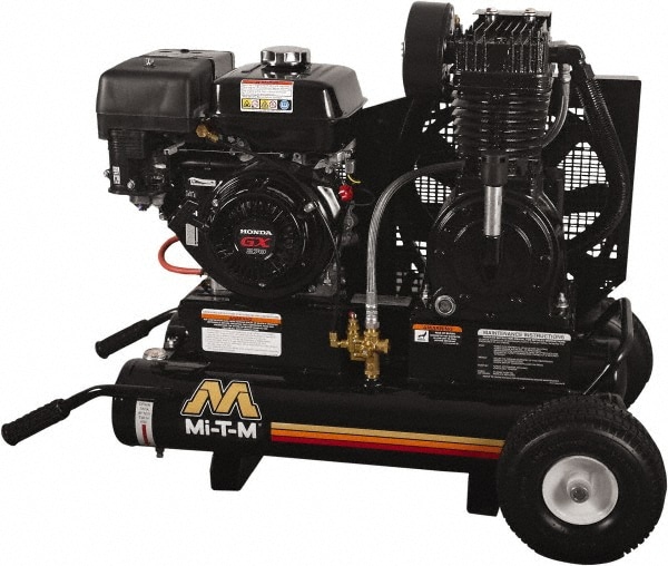 9.0 hp, 17.2 CFM, 175 Max psi, Two Stage Portable Fuel Air Compressor