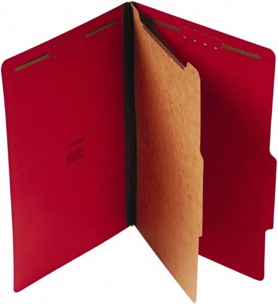 UNIVERSAL Classification Folder Legal, Ruby Red, 10/Pack MSC Direct
