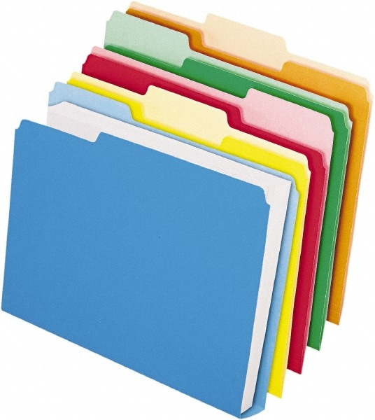 Pendaflex - File Folders with Top Tab: Letter, Assorted, 50/Pack | MSC ...