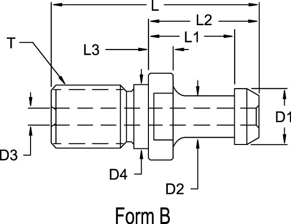 Retention Knob: BT40, 90 ° Angle Radius, 0.5906" Knob Dia
