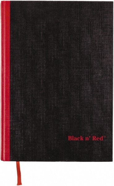 ●NBD Black n Red - Case Bound Notebook: 96 Sheets, 8-1/4 x 11-3/4