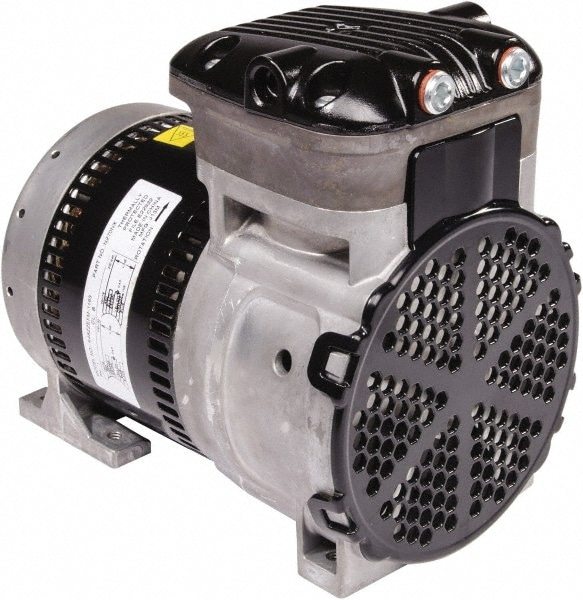 Gast - 1/4 hp, 3.8 CFM, 125 Max psi Piston Vacuum & Compressor Pump ...