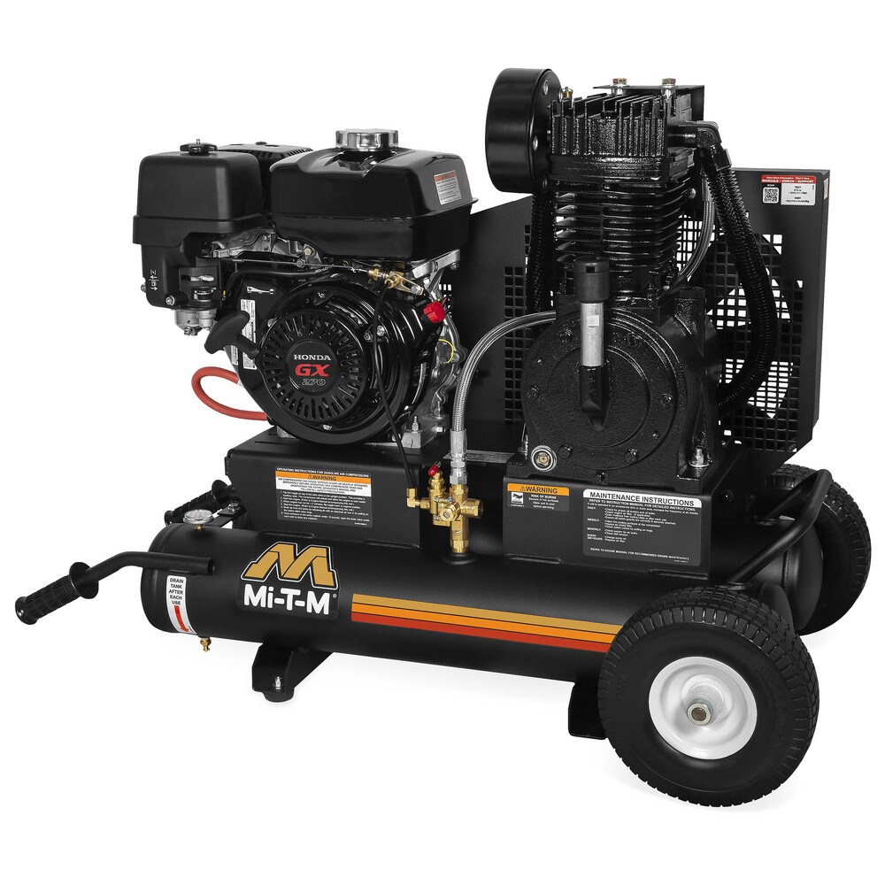 14 hp, 15.7 CFM, 175 Max psi, Air Compressor/Generator Combo Unit Portable Fuel Air Compressor