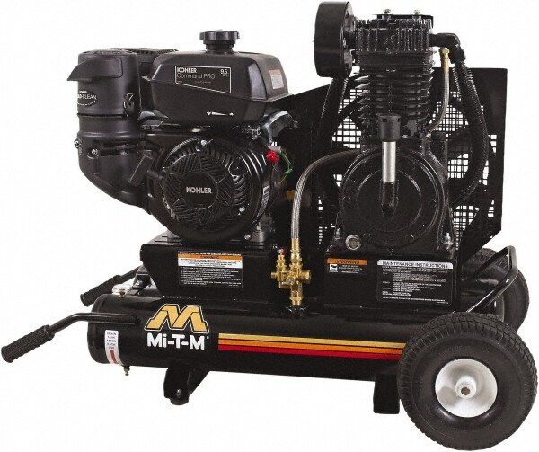9.59 hp, 17.2 CFM, 175 Max psi, Two Stage Portable Fuel Air Compressor