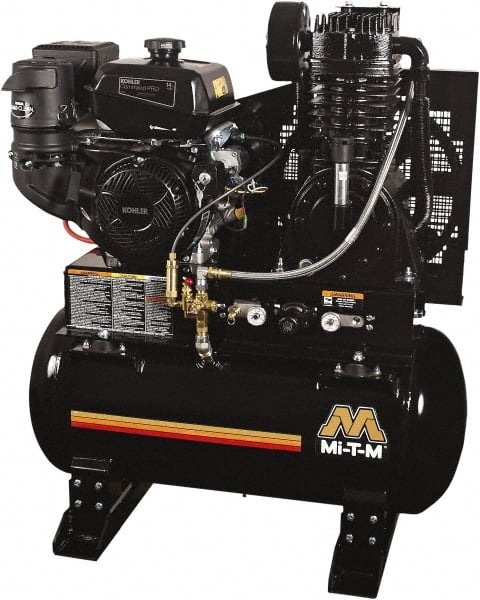 MI-T-M ABS-14K-30H 14 hp, Two Stage Gas Engine Air Compressor 