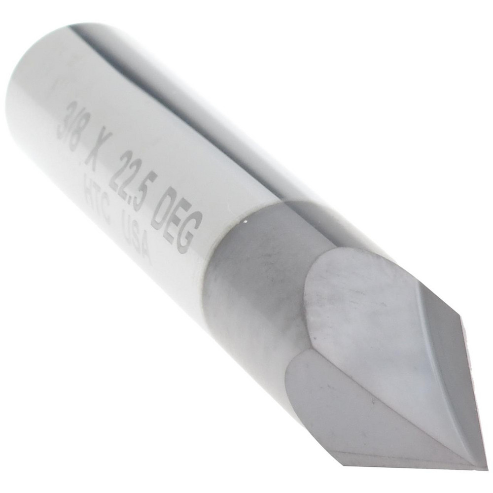 Harvey Tool Chamfer Mill 3/8" Dia, 3/8" Shank Dia, 45 & 135 deg, 2