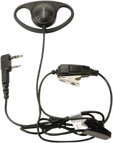 Kenwood KHS-27 Ear Hanger, Push to Talk Microphone D-Ring Headset 